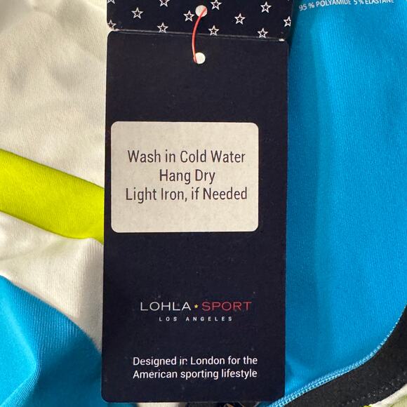 Lohla Sport Medium/Large Denise Polo Top Sleeveless Stretch 1/4 Zip SPF 30 Golf - Picture 9 of 10